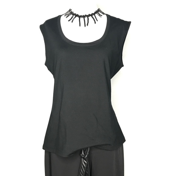 New York & Company Tops - NY&C Black Sleeveless Tank Blouse Top A160414